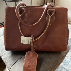 Brand New Cole Haan Medium Tote -Amber w/inside compartment for phone/wallet